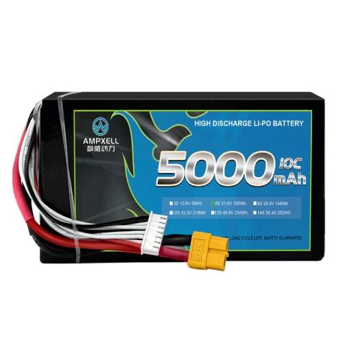 High Discharge Cylindrical Battery 5000mAh 21.6v 6s 10C