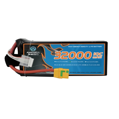 High voltage drone battery 32Ah 23.4v 6s 10C