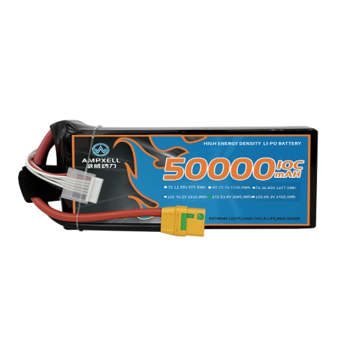 High voltage drone battery 50Ah 53.9v 14s 10C