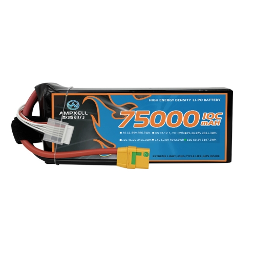 High voltage drone battery 75Ah 69.3v 18s 10C