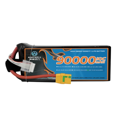 High voltage drone battery 90Ah 70.2v 18s 10C