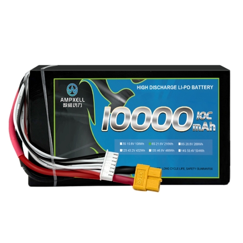 High Discharge Cylindrical Battery 10000mAh 21.6v 6s 10C