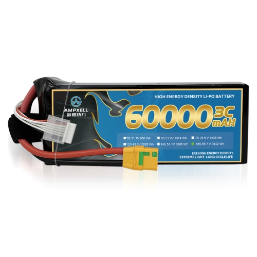 Drones agrícolas Bateria 60AH 65.7V 18S 3C