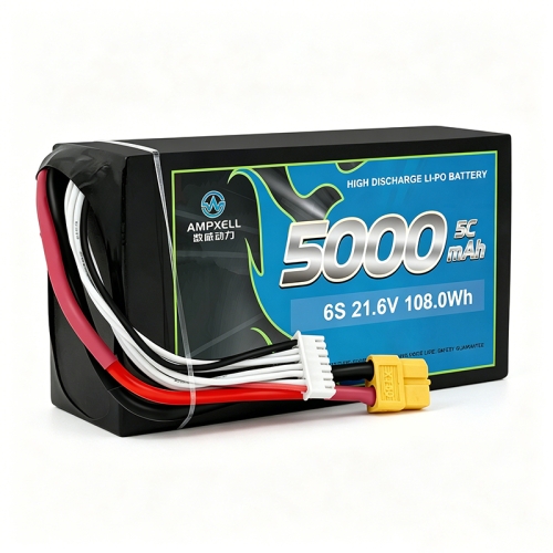 Industrial Cylindrical Series Lithium-ion Battery 6S1P 21.6V 5000mAh 5C/30A