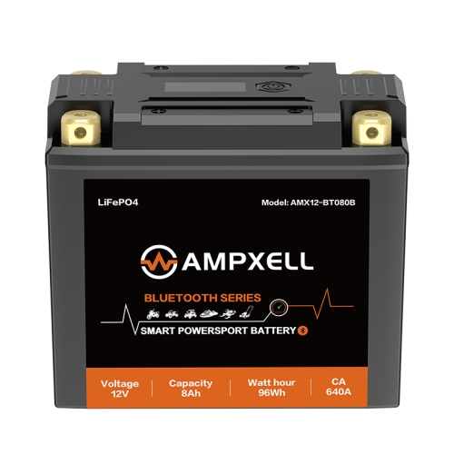 12V 8Ah 96Wh Bluetooth‑Enabled Motorcycle Starter Battery