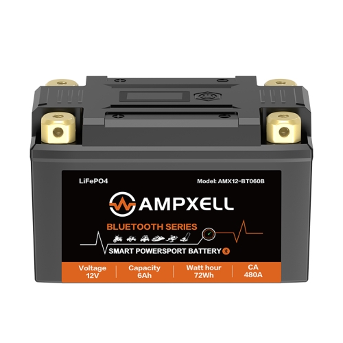 12V 6Ah 72Wh Bluetooth‑Enabled Motorcycle Starter Battery