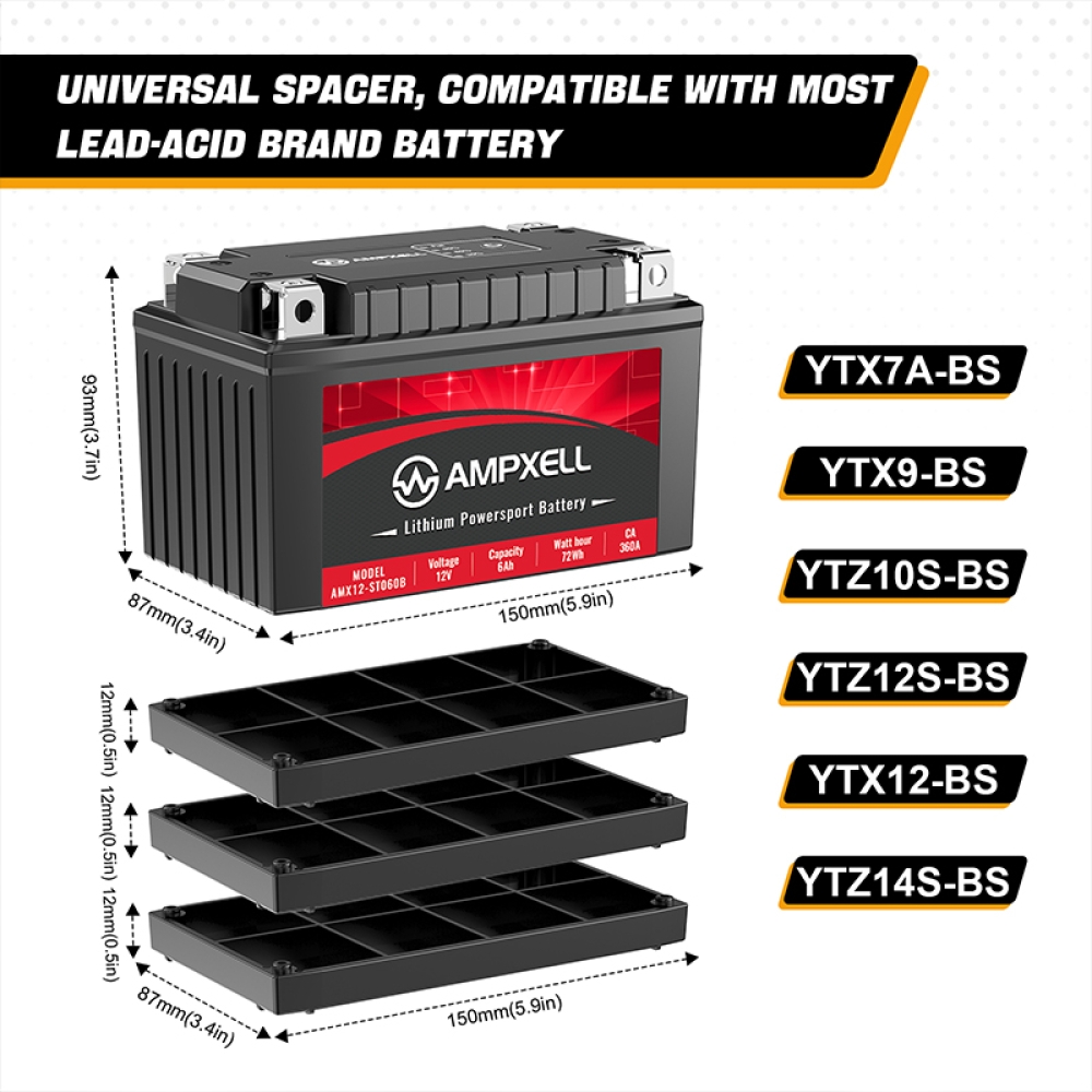 12V 6.0AH Bateria de início