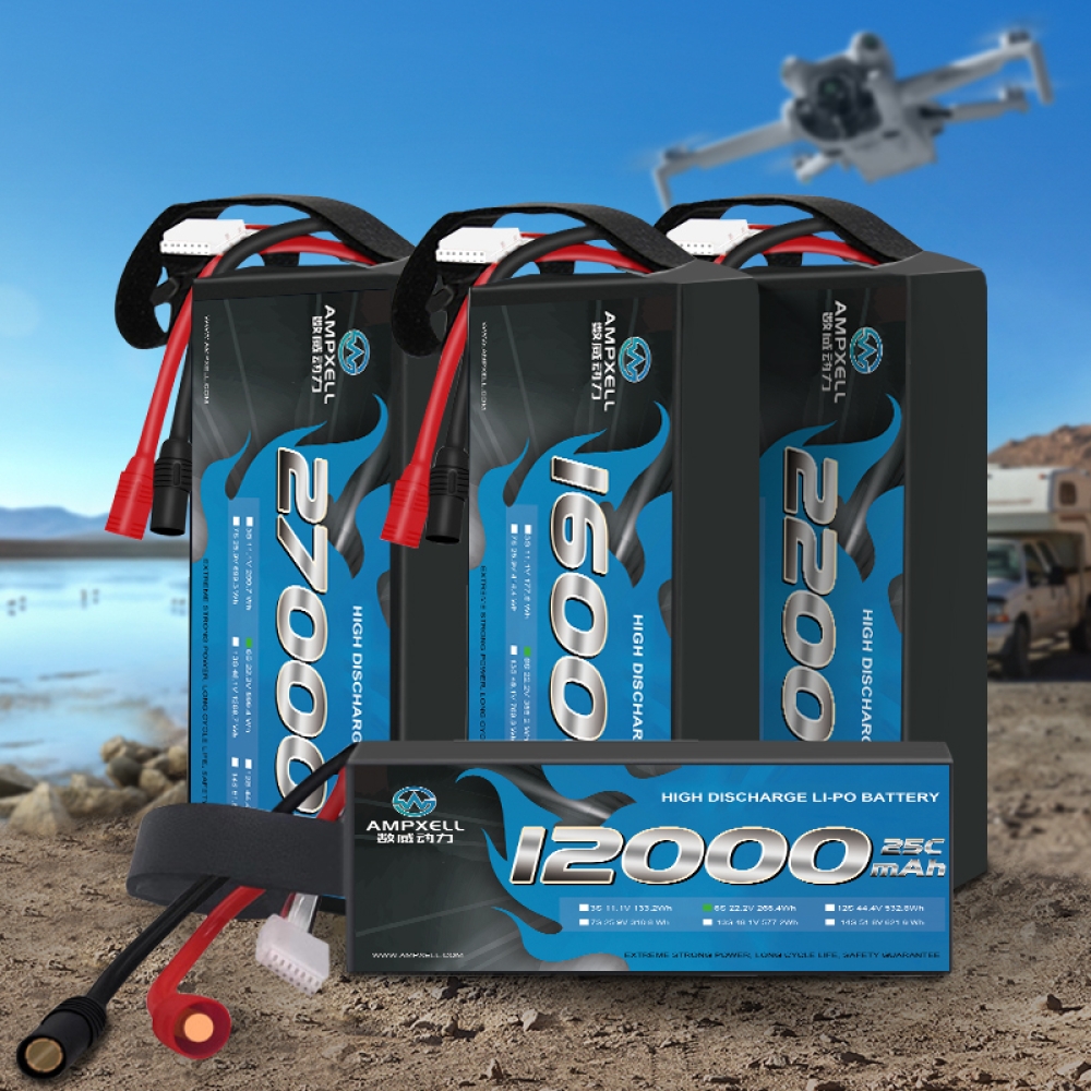 Drones agrícolas Bateria 12AH 22.2V 6S 25C