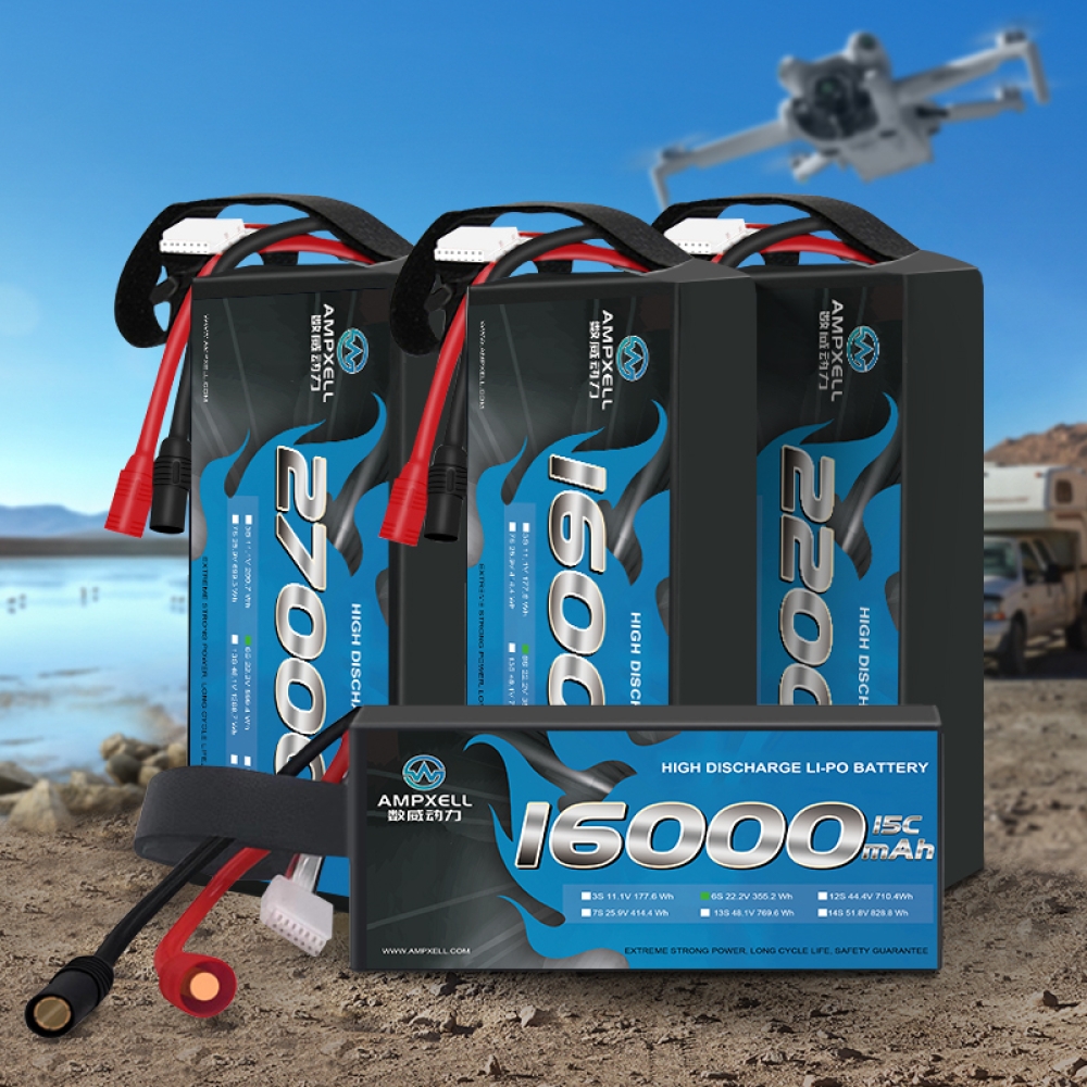 Drones agrícolas Bateria 16AH 22.2V 6S 15C