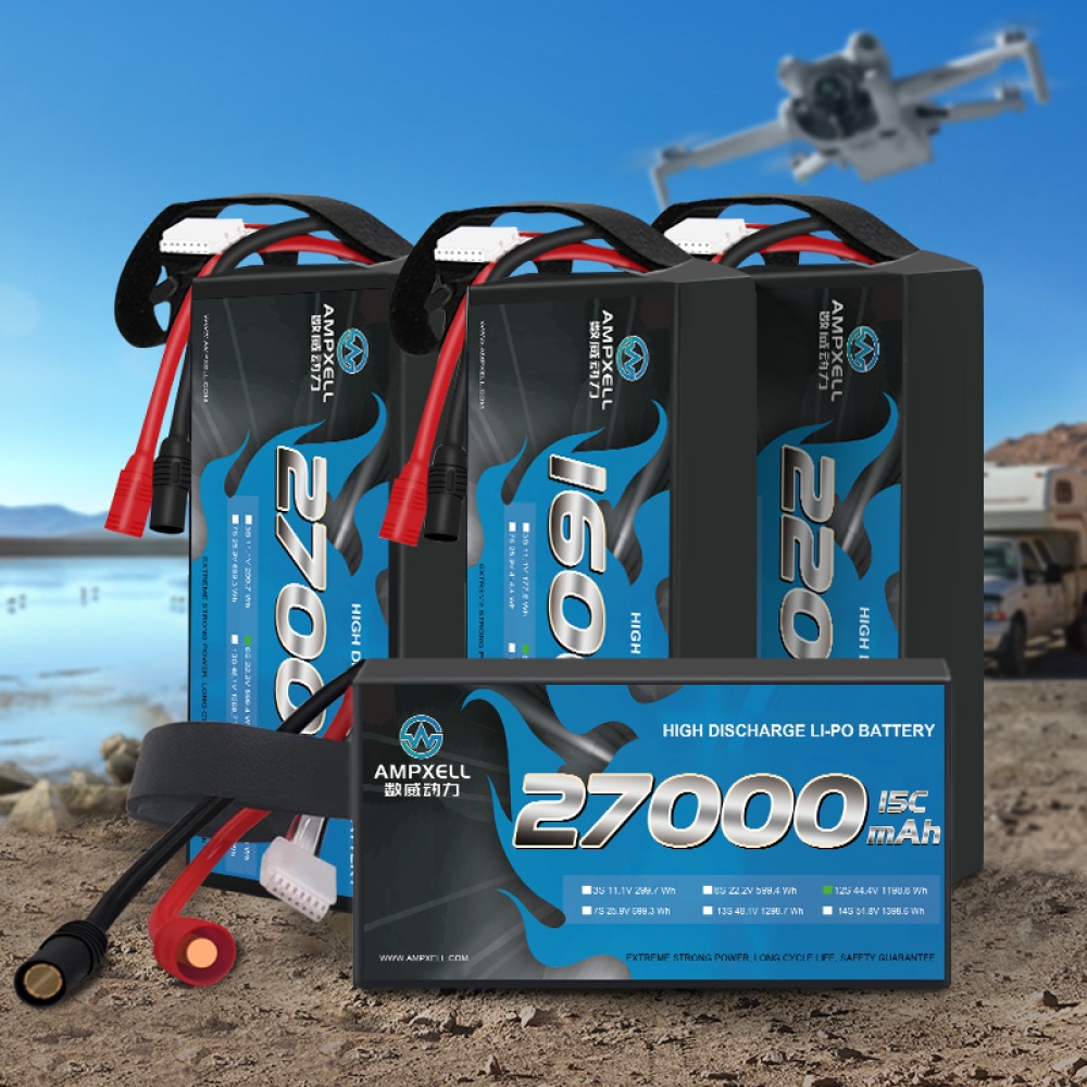 Drones agrícolas Bateria 27AH 44.4V 12S 15C