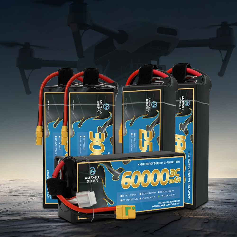 Drones agrícolas Bateria 60AH 65.7V 18S 3C