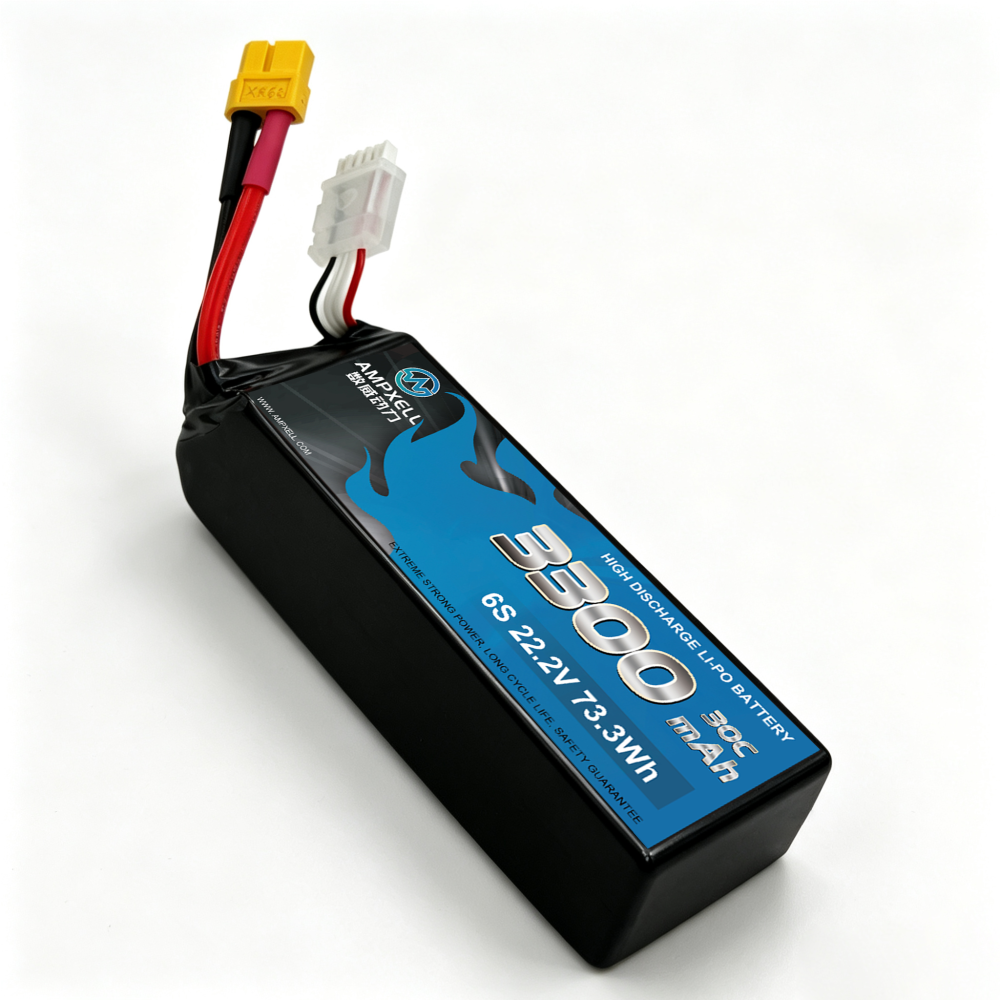 30C Ultra‑High Burst 3300mAh 6S1P 22.2V Racing Drone Battery