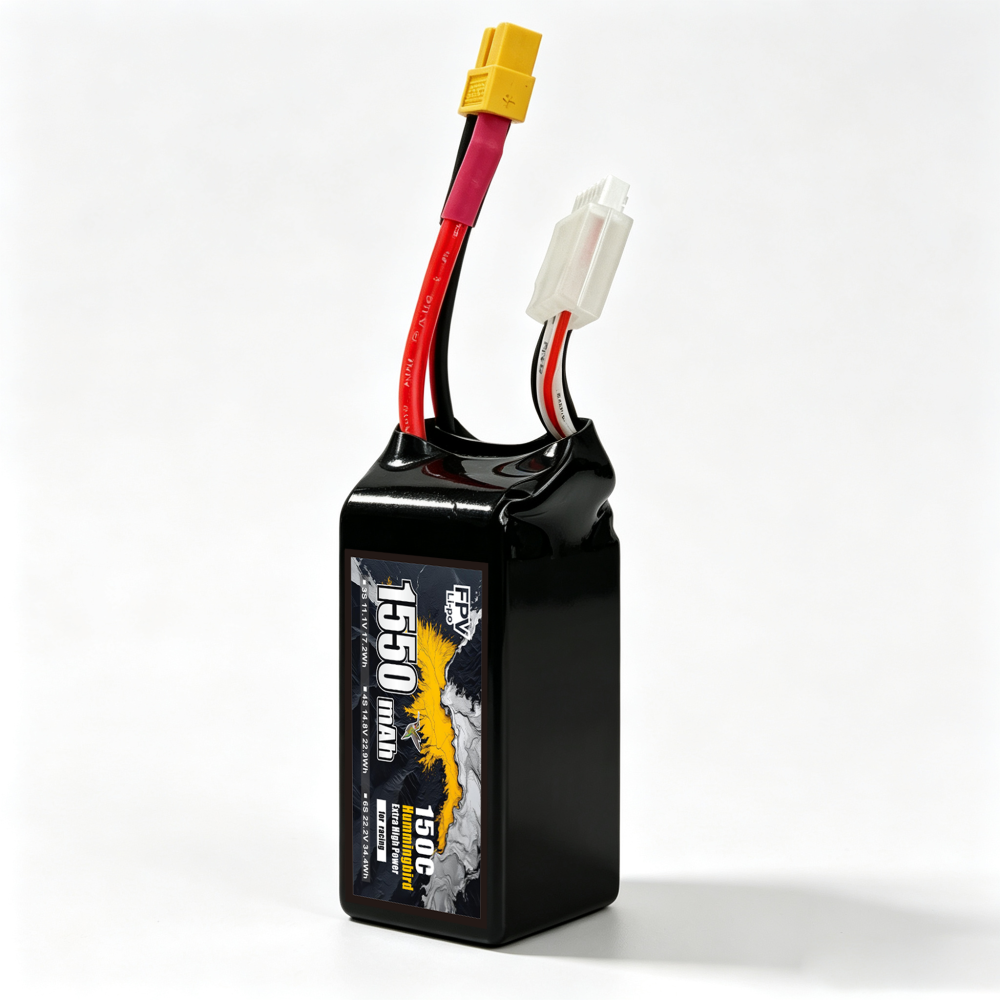 150C Ultra‑High Burst 1550mAh 6S1P 22.2V Racing Drone Battery