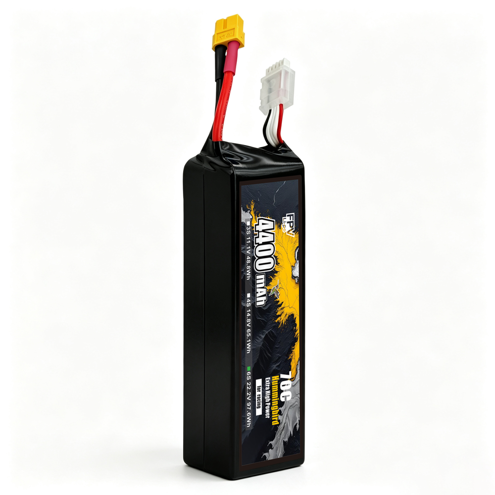 70C 超ハイバースト 4400mAh 6S1P 222V レーシング ドローン バッテリー