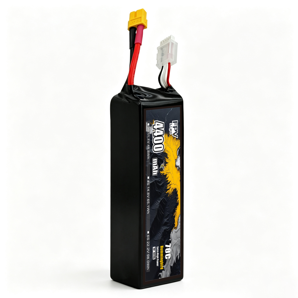 70C Ultra‑High Burst 4400mAh 6S1P 22.2V Racing Drone Battery