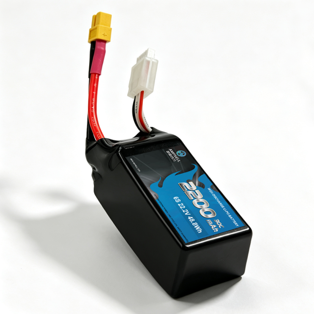 30C Ultra‑High Burst 2200mAh 6S1P 22.2V Racing Drone Battery