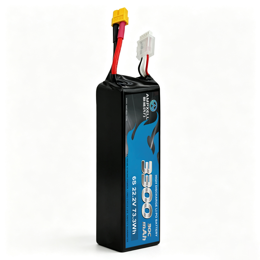 30C Ultra‑High Burst 3300mAh 6S1P 22.2V Racing Drone Battery