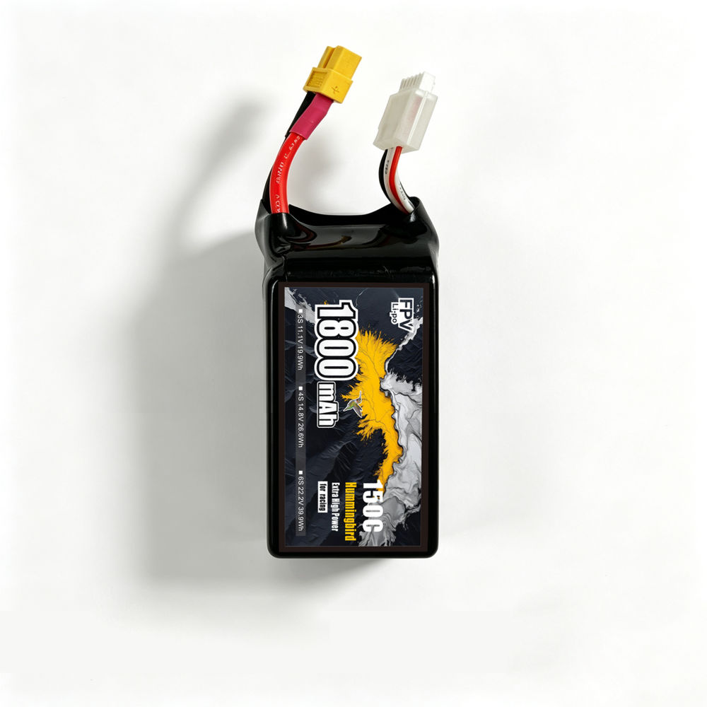 150C 超高バースト 1800mAh 6S1P 222V レーシング ドローン バッテリー
