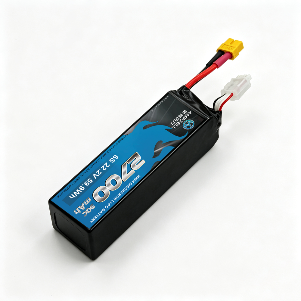 30C Ultra‑High Burst 2700mAh 6S1P 22.2V Racing Drone Battery