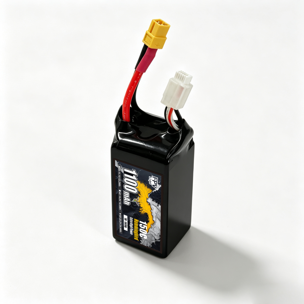 150C Ultra‑High Burst 1100mAh 6S1P 22.2V Racing Drone Battery