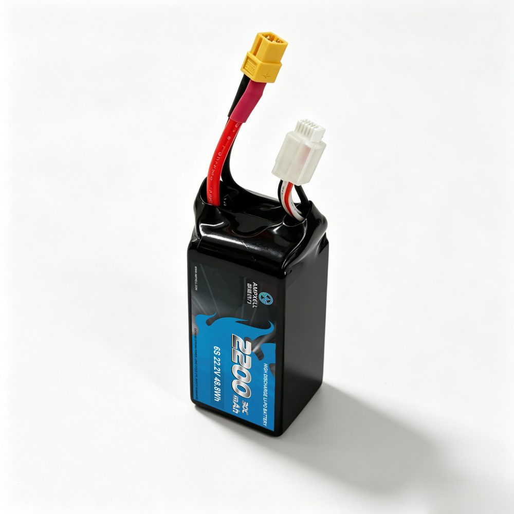 30C Ultra‑High Burst 2200mAh 6S1P 22.2V Racing Drone Battery