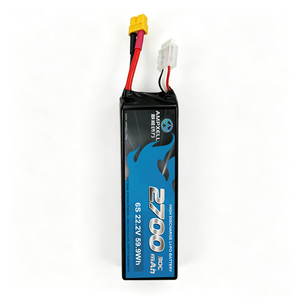 30C Ultra‑High Burst 2700mAh 6S1P 22.2V Racing Drone Battery