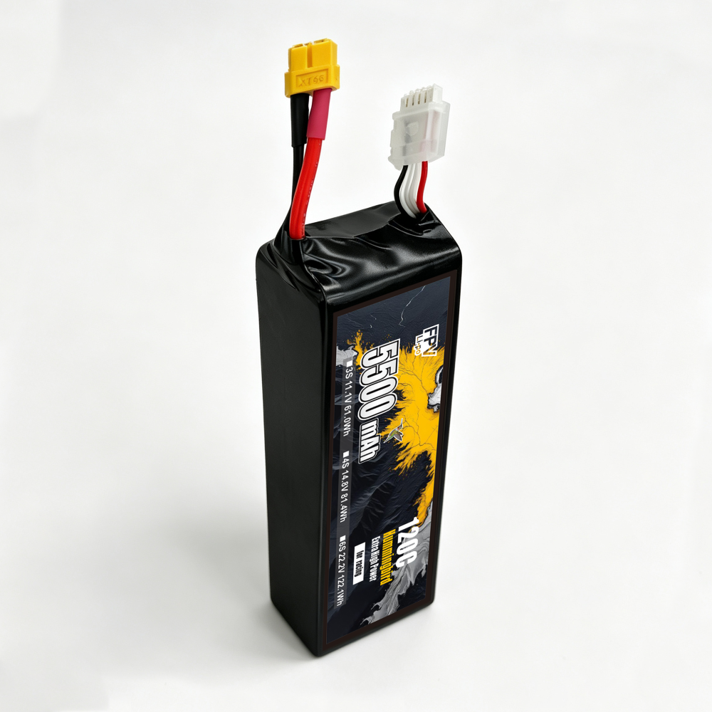 120C Ultra‑High Burst 5500mAh 6S1P 22.2V Racing Drone Battery