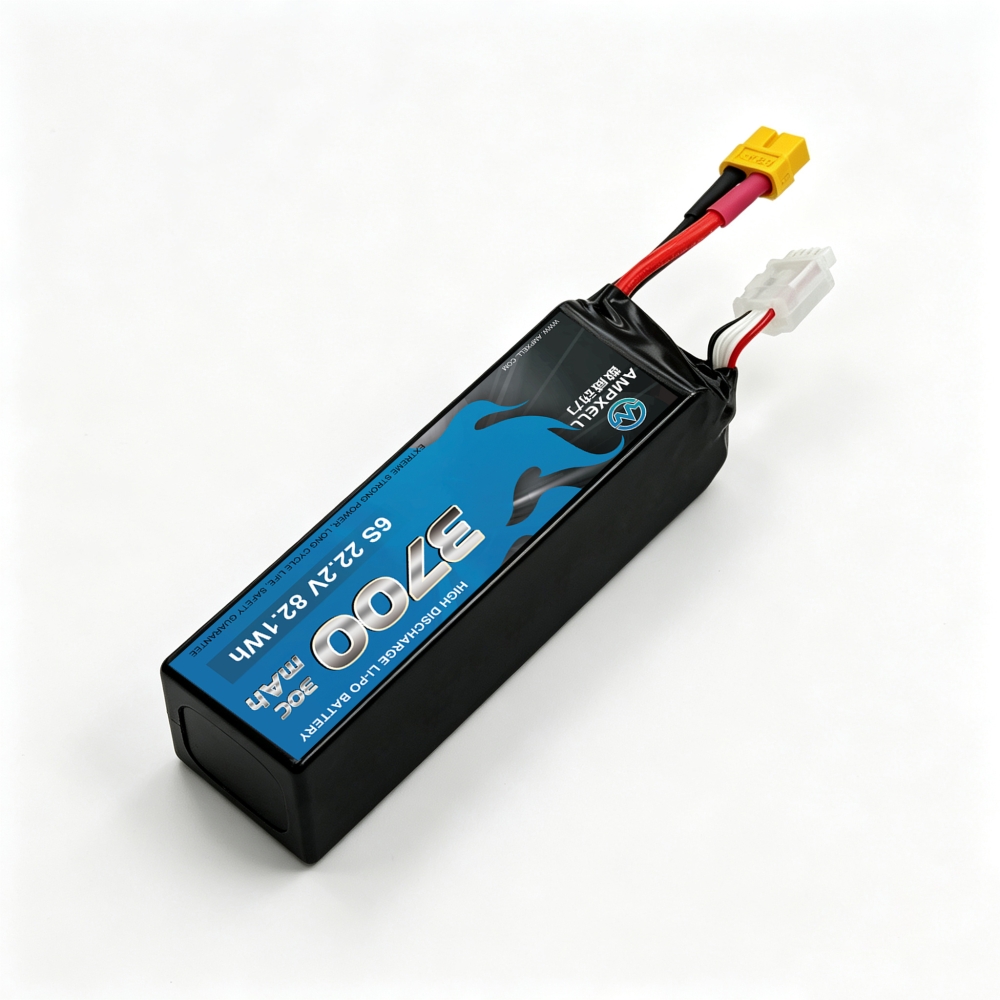 30C Ultra‑High Burst 3700mAh 6S1P 22.2V Racing Drone Battery