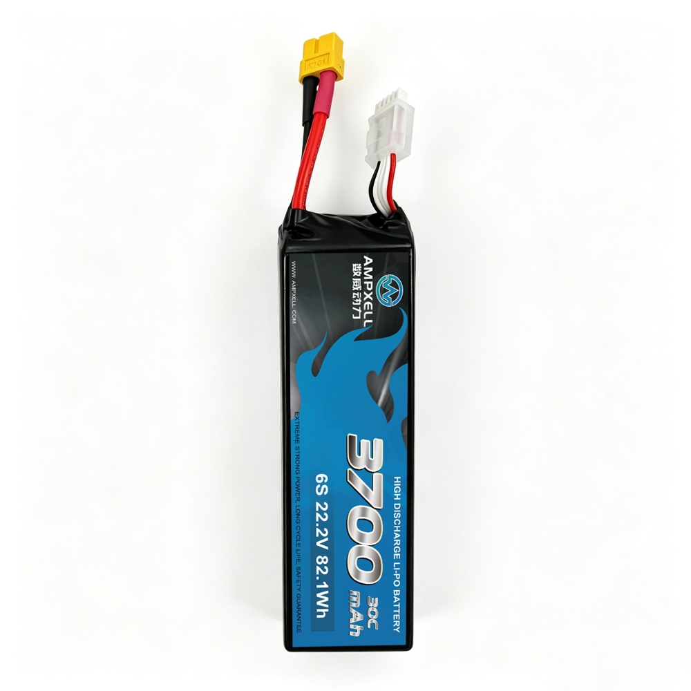 30C Ultra‑High Burst 3700mAh 6S1P 22.2V Racing Drone Battery