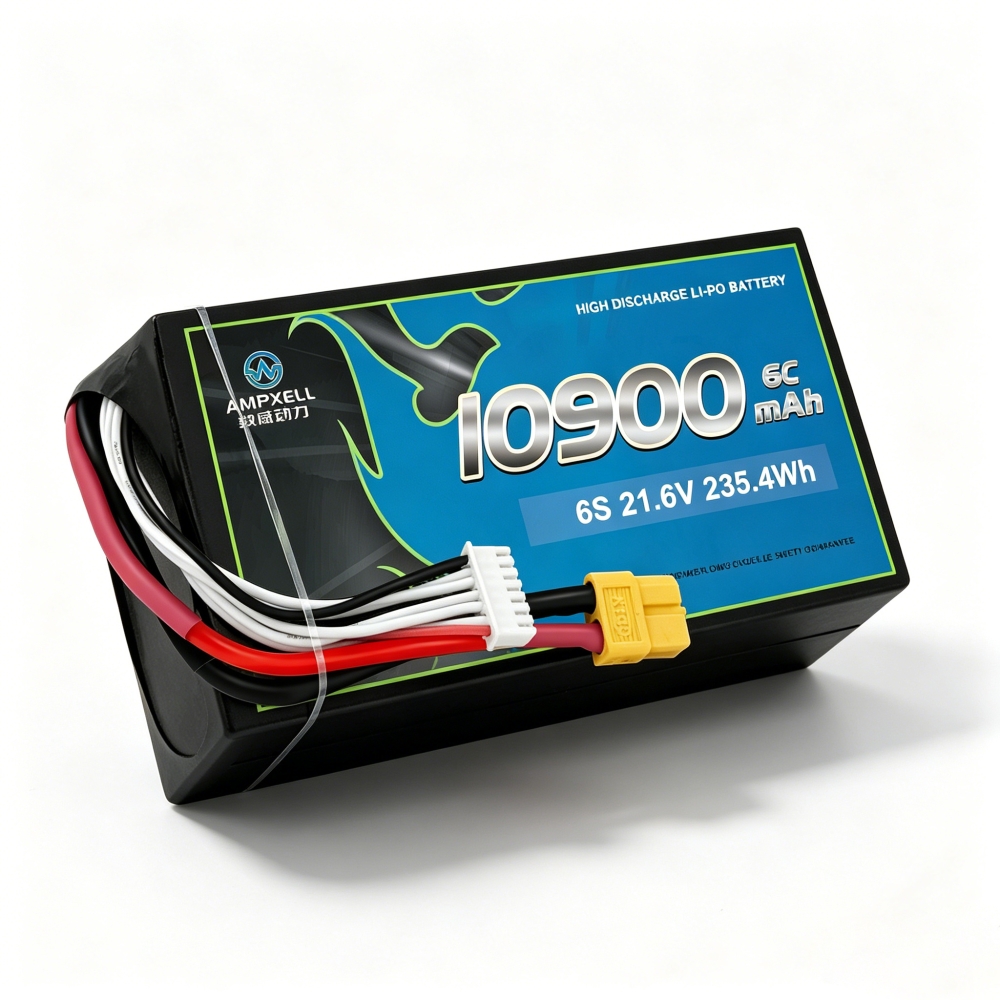 Industrial Cylindrical Series Lithium-ion Battery 6S1P 21.6V 10900mAh 6C/64A