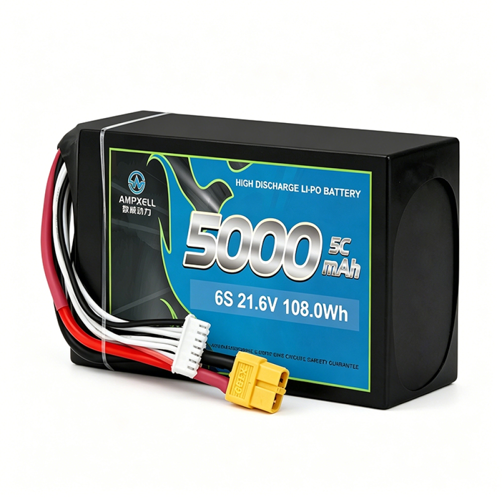 Industrial Cylindrical Series Lithium-ion Battery 6S1P 21.6V 5000mAh 5C/30A