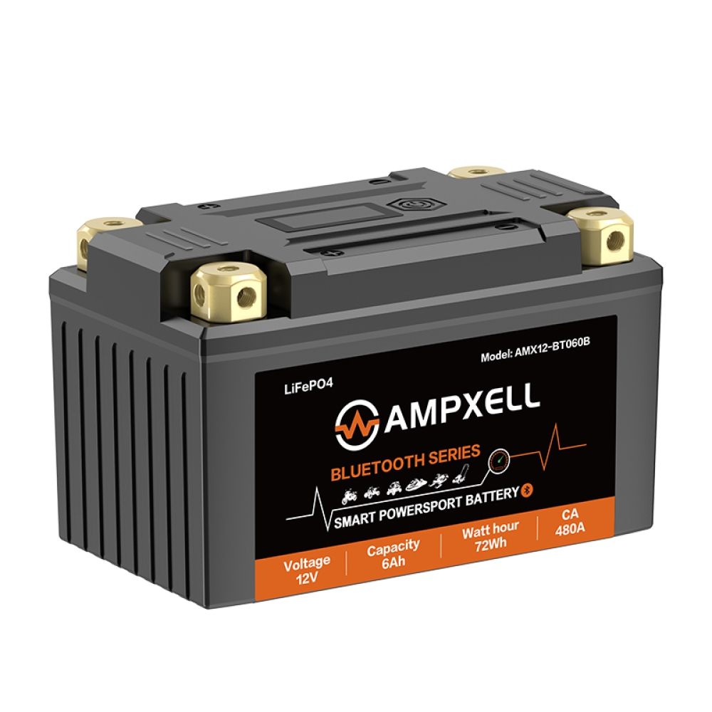 12V 6Ah 72Wh Bluetooth‑Enabled Motorcycle Starter Battery