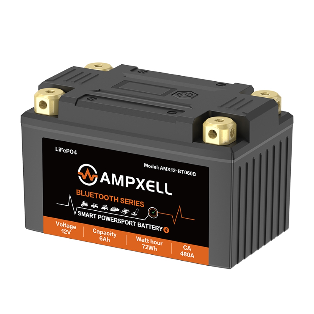 12V 6Ah 72Wh Bluetooth‑Enabled Motorcycle Starter Battery