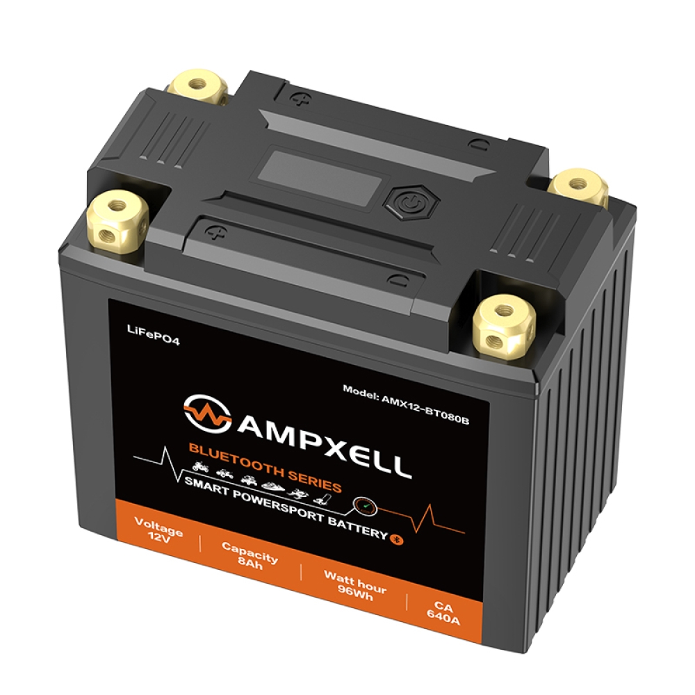 12V 8Ah 96Wh Bluetooth‑Enabled Motorcycle Starter Battery