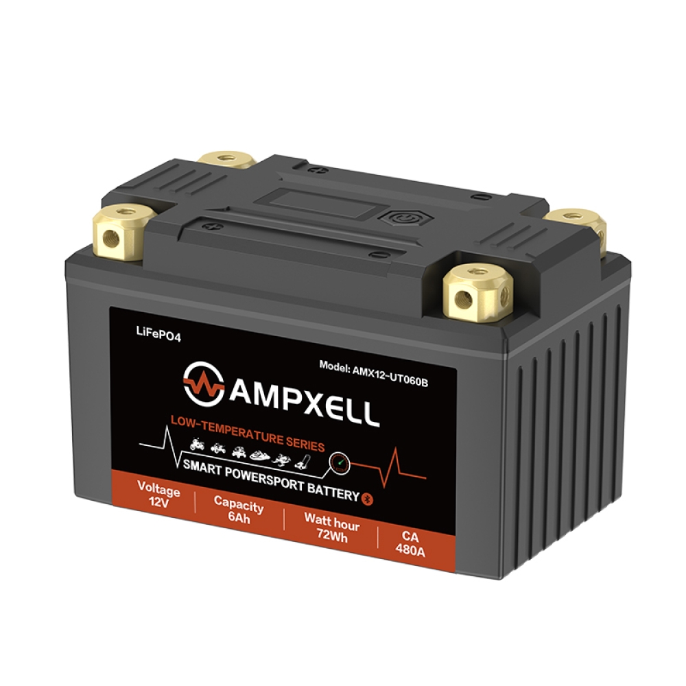 12V 6Ah 72Wh Low-Temperature Motorcycle Starting Battery