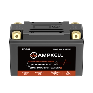 12V 6Ah 72Wh Low-Temperature Motorcycle Starting Battery
